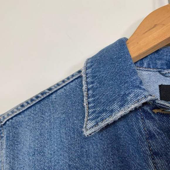 New Rails Jacket Mulholland Denim XS Blue Fray Patch - Picture 8 of 10
